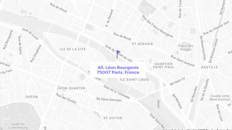 map of the meeting place for the eiffel tower and seine river cruise