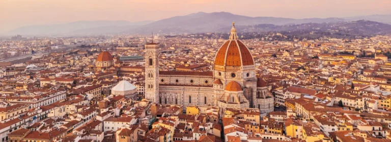 Top view of Florence cathedral